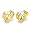 Thick Brass Hoop Earrings EJEW-L211-011I-G-1