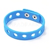 Unisex Silicone Cord Bracelets BJEW-M204-01F-3