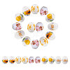 5Bags 5 Colors Handmade Porcelain Beads PORC-AR0001-13-2