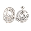 Tarnish Resistant 304 Stainless Steel Stud Earrings EJEW-G395-07P-1