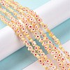 Handmade Millefiori Glass Bead Strands LAMP-J035-4mm-76-4