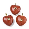 Natural Red Jasper Pendants G-B180-03G-08-1