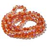 Crackle Glass Beads Strands X1-CCG-C002-8mm-05-2