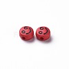 Opaque FireBrick Acrylic Beads MACR-N008-42-C02-3