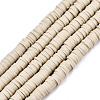 Handmade Polymer Clay Beads Strands CLAY-R089-6mm-115-1