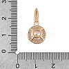 Brass Micro Pave Cubic Zirconia Pendants KK-E795-11KCG-02-3