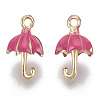 Umbrella Alloy Enamel Pendants X-ENAM-Q033-06C-3