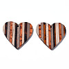 Stripe Resin & Walnut Wood Pendants RESI-N025-016A-D01-2