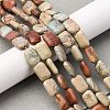 Natural Aqua Terra Jasper Beads Strands G-L624-F03-14x10mm-1