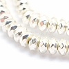 Electroplate Non-magnetic Synthetic Hematite Beads Strands G-L485-06B-S-2