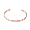 Adjustable 304 Stainless Steel Open Cuff Bangles for Women BJEW-R314-01-4