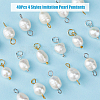 SUPERFINDINGS 40Pcs 4 Styles Natural Cultured Freshwater Pearl Pendants FIND-FH0005-52-4