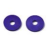 Flat Round Handmade Polymer Clay Beads CLAY-R067-10mm-09-7