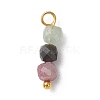 Natural Colorful Tourmaline Pendants PALLOY-JF04795-3