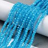Baking Paint Imitation Jade Glass Bead Strands X-DGLA-A034-J2MM-A13-4