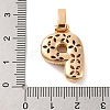 Brass Micro Pave Cubic Zirconia Pendants KK-C076-29P-G01-3