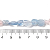 Natural Aquamarine & Rose Quartz Beads Strands G-L610-B04-A01-5