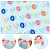 SUPERFINDINGS 720Pcs 9 Colors Opaque Acrylic Linking Rings SACR-FH0001-07-4