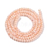 Electroplate Opaque Solid Color Glass Beads Strands EGLA-A044-P1mm-L05-3