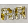 Transparent Epoxy Resin Pendants CRES-YW0002-12R-1