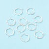 925 Sterling Silver Hoop Earrings STER-P047-13B-S-1