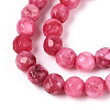Dyed Natural White Jade Beads Strands G-T139-4mm-60-08-3