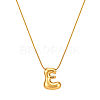 304 Stainless Steel Alphabet Pendant Necklaces for Men and Women GP1122-5-1