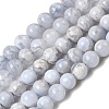 Natural Blue Lace Agate Beads Strands G-G346-A01-6mm-2