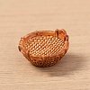 Resin Bamboo Rattan Miniature Basket Ornaments PW-WG81F97-15-1