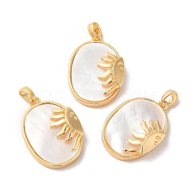 Brass Pendants KK-I703-14G-1