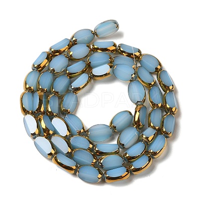 Electroplate Glass Beads Strands X-EGLA-P061-02B-02-1