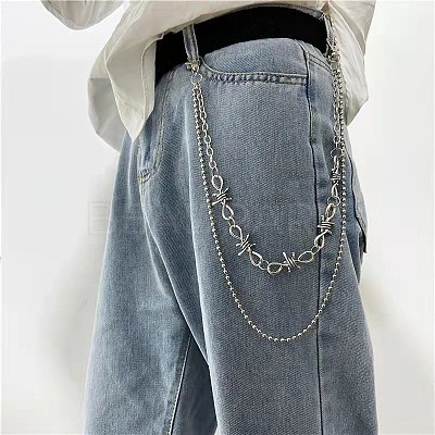 Iron 3 Layer Tassel Trousers Chains WG053FD-08-1