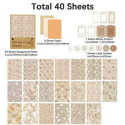 Scrapbook Paper Kits AJEW-WH20004-15A-1
