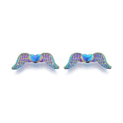 Rack Plating Alloy Beads FIND-B010-07MC-1