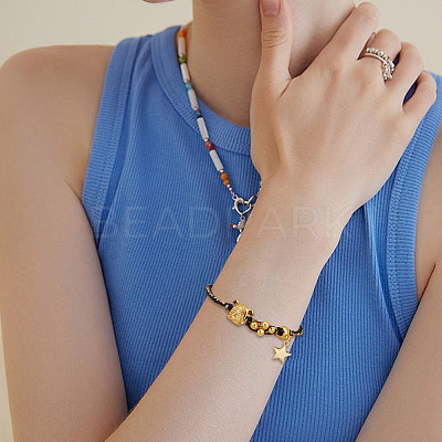 12Pcs 4 Colors Alloy Puppy Beads FIND-OC0003-28-1