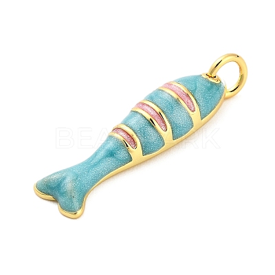 Brass Enamel Pendants KK-H527-05A-G01-1