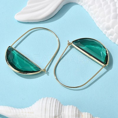 Brass Hoop Earrings EJEW-T007-04G-01-NF-1