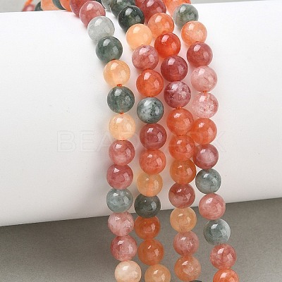 Dyed Natural Malaysia Jade Beads Strands G-G021-02A-27-1