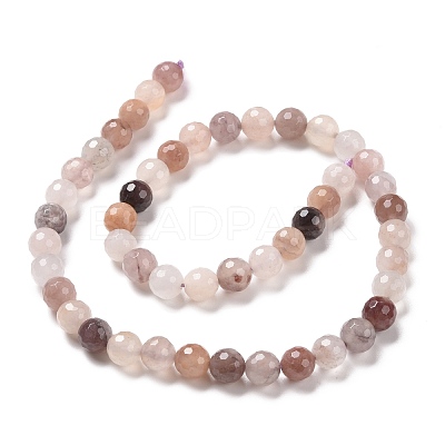 Natural Violet Strawberry Quartz Beads Strands G-E571-02B-1