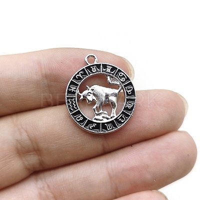Constellation Themes Alloy Rhinestone Pendants PW-WG6B97D-07-1