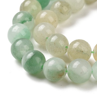 Natural Green Aventurine Beads Strands G-Q462-8mm-20B-1