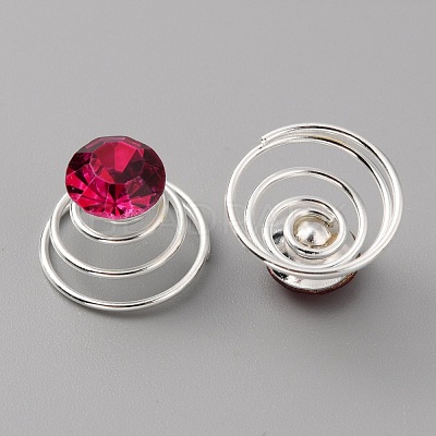 Fashion Iron Spirl Coils Hair Clip OHAR-WH0021-15I-1