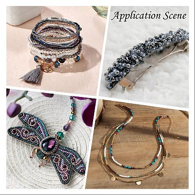 6/0 Baking Paint Glass Seed Beads SEED-S003-KM-1