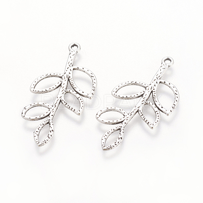 Tibetan Style Alloy Pendants TIBEP-A12-3860-AS-LF-1