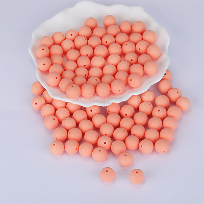 Round Silicone Focal Beads SI-JX0046A-58-1