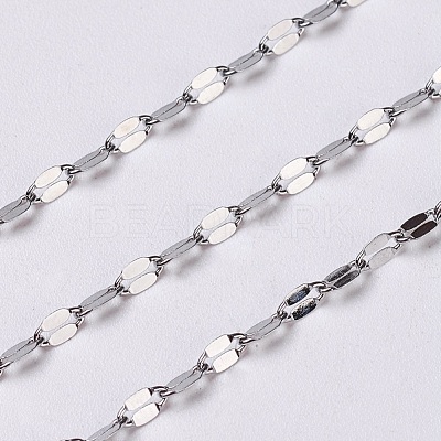 Tarnish Resistant 304 Stainless Steel Cable Chains CHS-K001-89-1