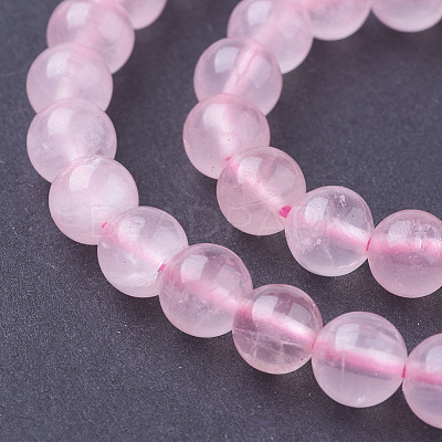 Natural Rose Quartz Beads Strands X-G-C076-6mm-3-1
