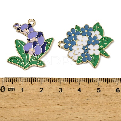 Alloy Enamel Pendants FIND-I064-06G-02-1