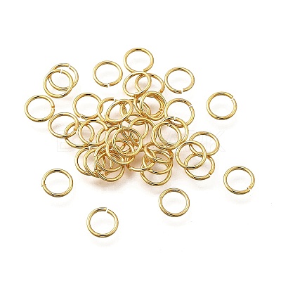 Brass Open Jump Rings KK-B147-03E-G-1