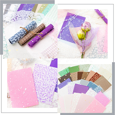 10 Sets 5 Colors Invitation Card Scrapbook Paper Pad DIY-SP0004-48-1
